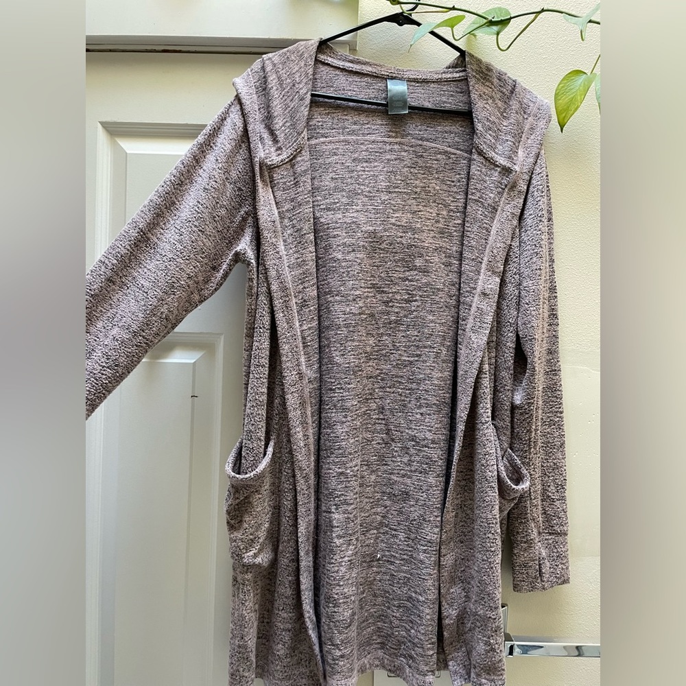 Champion Purple Marled Hooded Cardigan